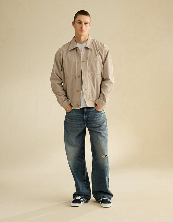 Chaqueta de camisa Ae - Caqui