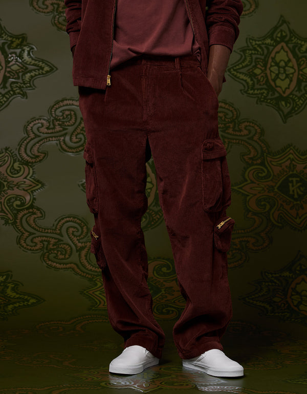 Ae x Tru Kolors Pantalón Cargo de Corduroy - Generico