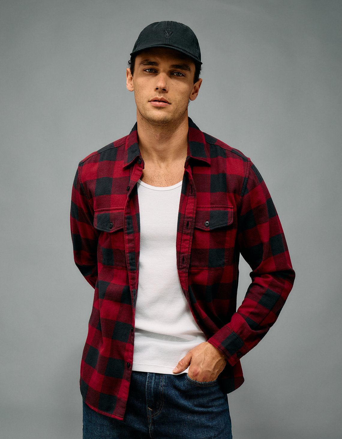 Camisa de franela Ae - Rojo 2151_2821_600_of