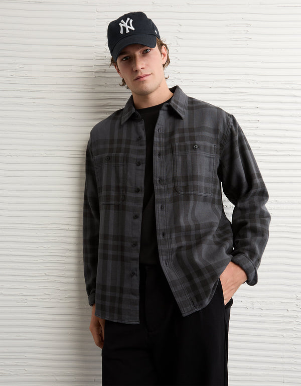 Camisa de Franela Ae - Café