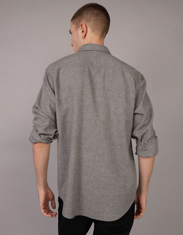 Camisa Ae en franela ultra suave - Gris