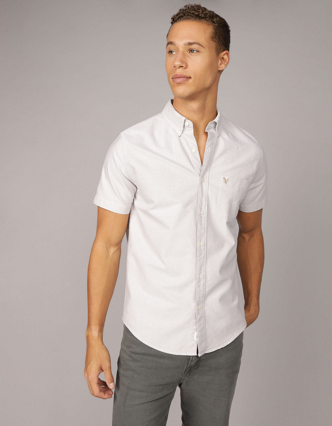 Camisa Manga Corta Ae - Caqui 2154_2728_212_of
