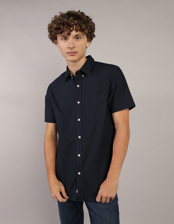 Camisa Manga Corta Ae - Azul