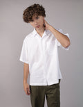 Camisa manga corta con rayas de hombre AE - Blanco 2154_2734_100_of