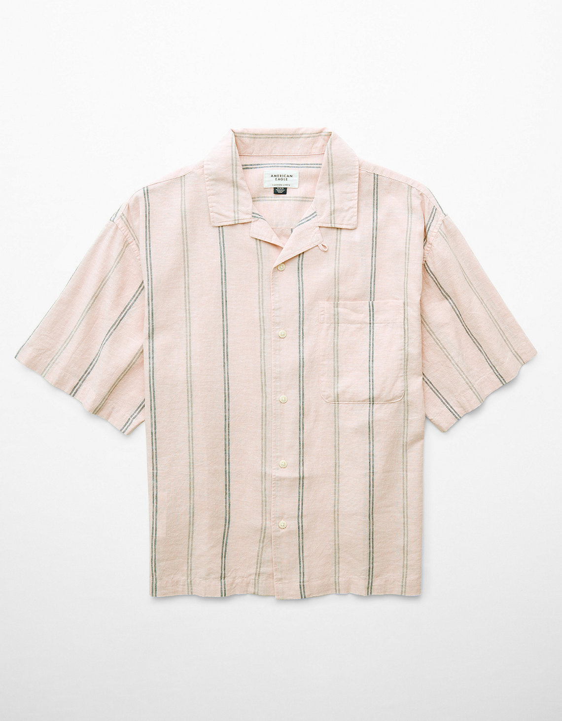 Camisa manga corta con rayas de hombre AE - Rosa 2154_2734_199_f