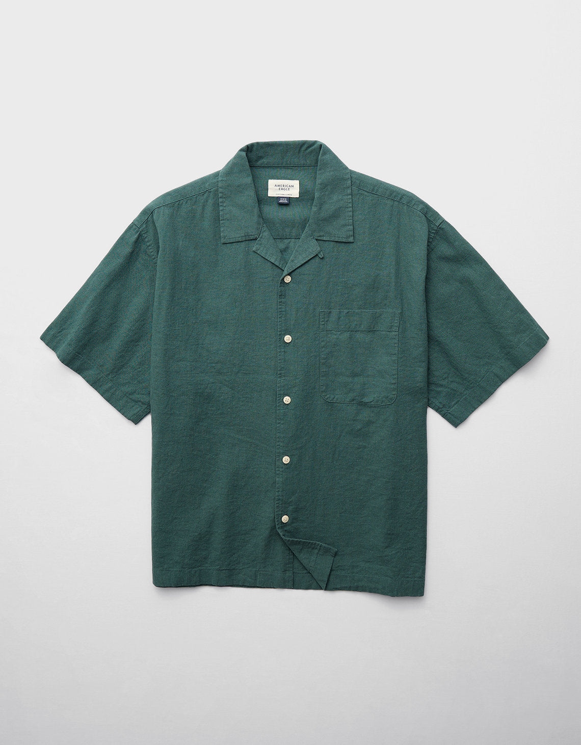 Camisa manga corta con rayas de hombre AE - Verde 2154_2734_395_f