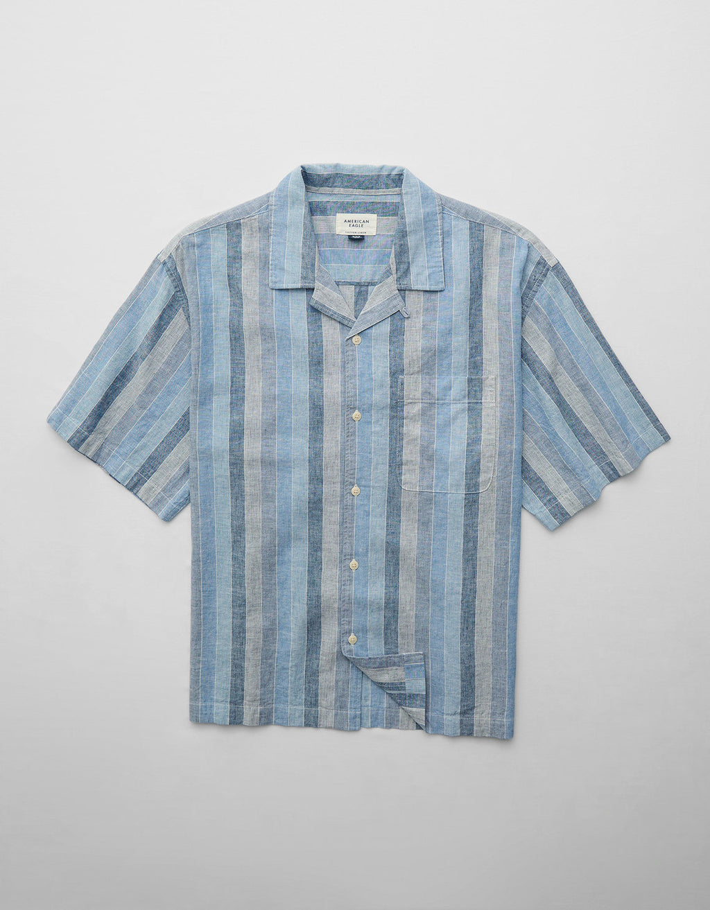 Camisa manga corta con rayas de hombre AE - Generico 2154_2734_494_f