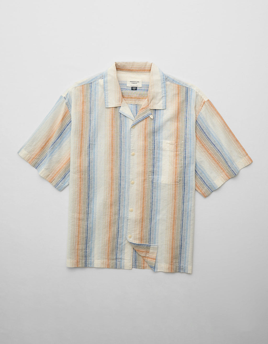 Camisa manga corta con rayas de hombre AE - Generico 2154_2734_763_f