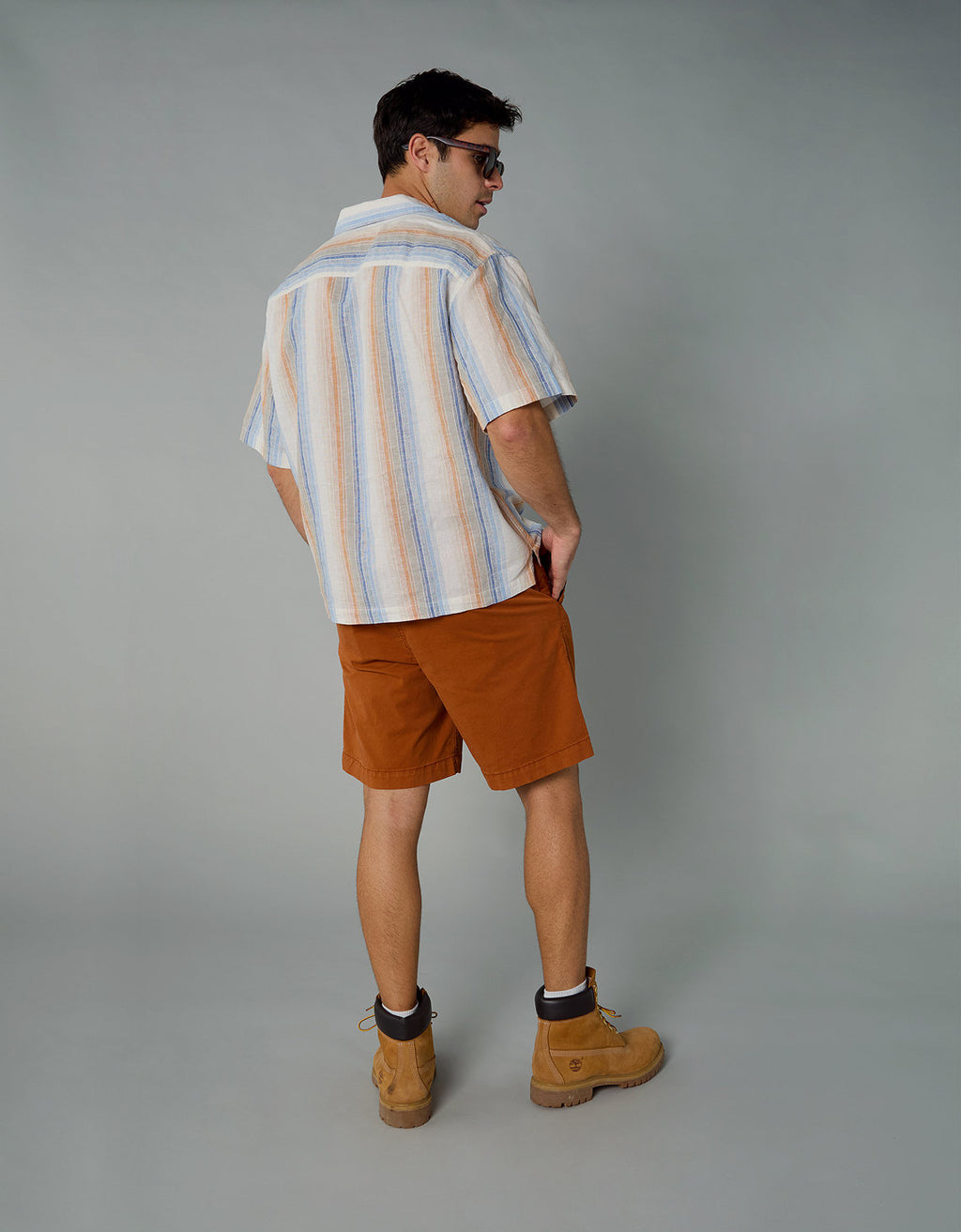 Camisa manga corta con rayas de hombre AE - Generico 2154_2734_763_ob