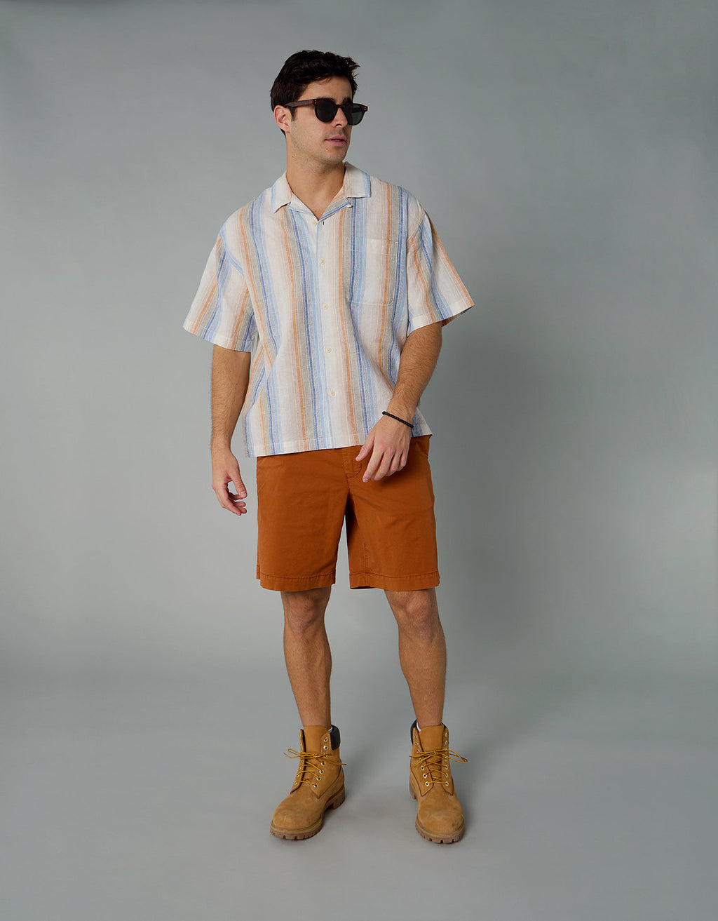 Camisa manga corta con rayas de hombre AE - Generico 2154_2734_763_of