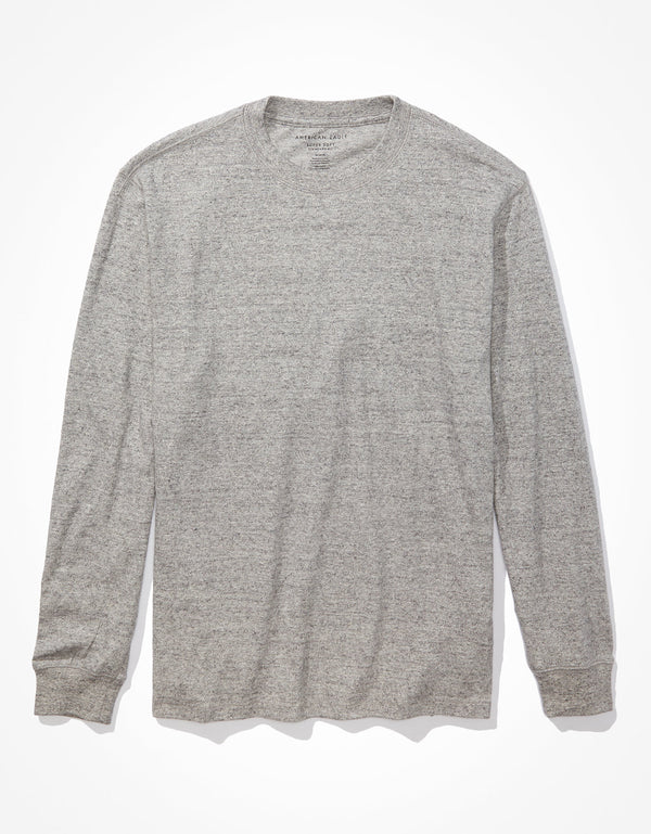 Camiseta icónica Ae Manga larga ultra suave - Gris