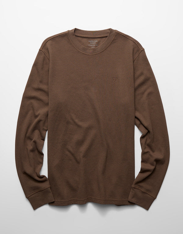 Camiseta térmica de manga larga Ae - Café