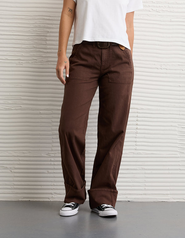 Pantalón Stovepipe Ae - Café
