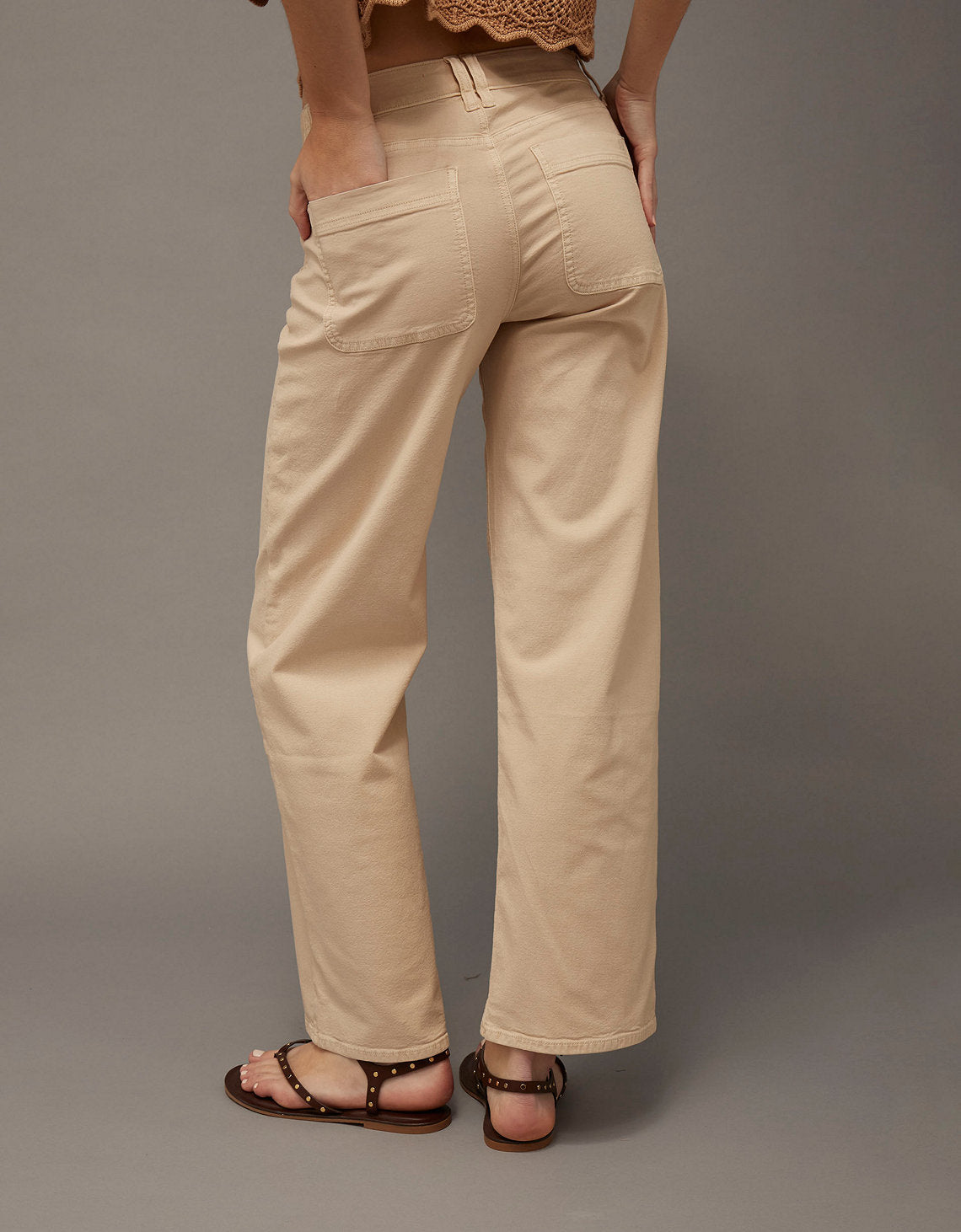 Jean AE Stretch de pierna recta de tiro alto. - Blanco 2325_5750_141_ob