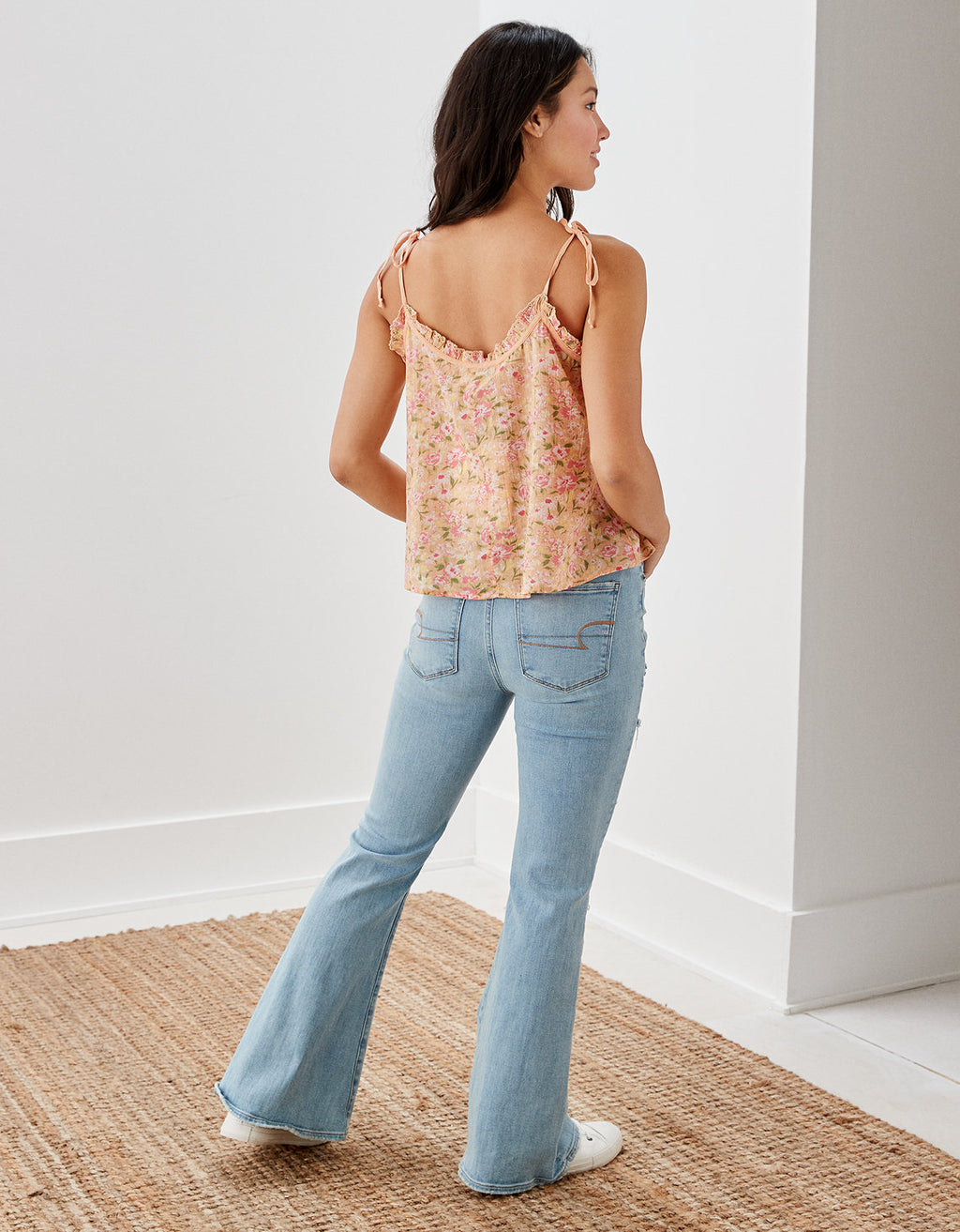 Camisa Babydoll Ae Cuello alto - Naranja 2351_4052_823_ob