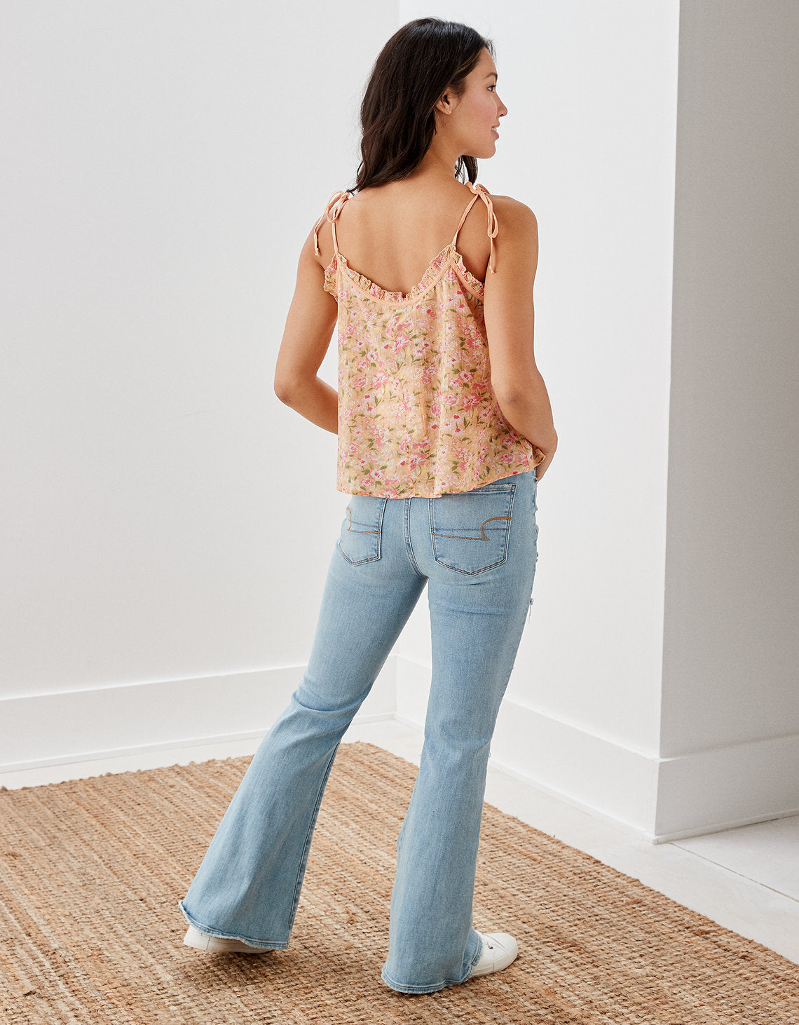 Camisa Babydoll Ae Cuello alto - Naranja 2351_4052_823_ob