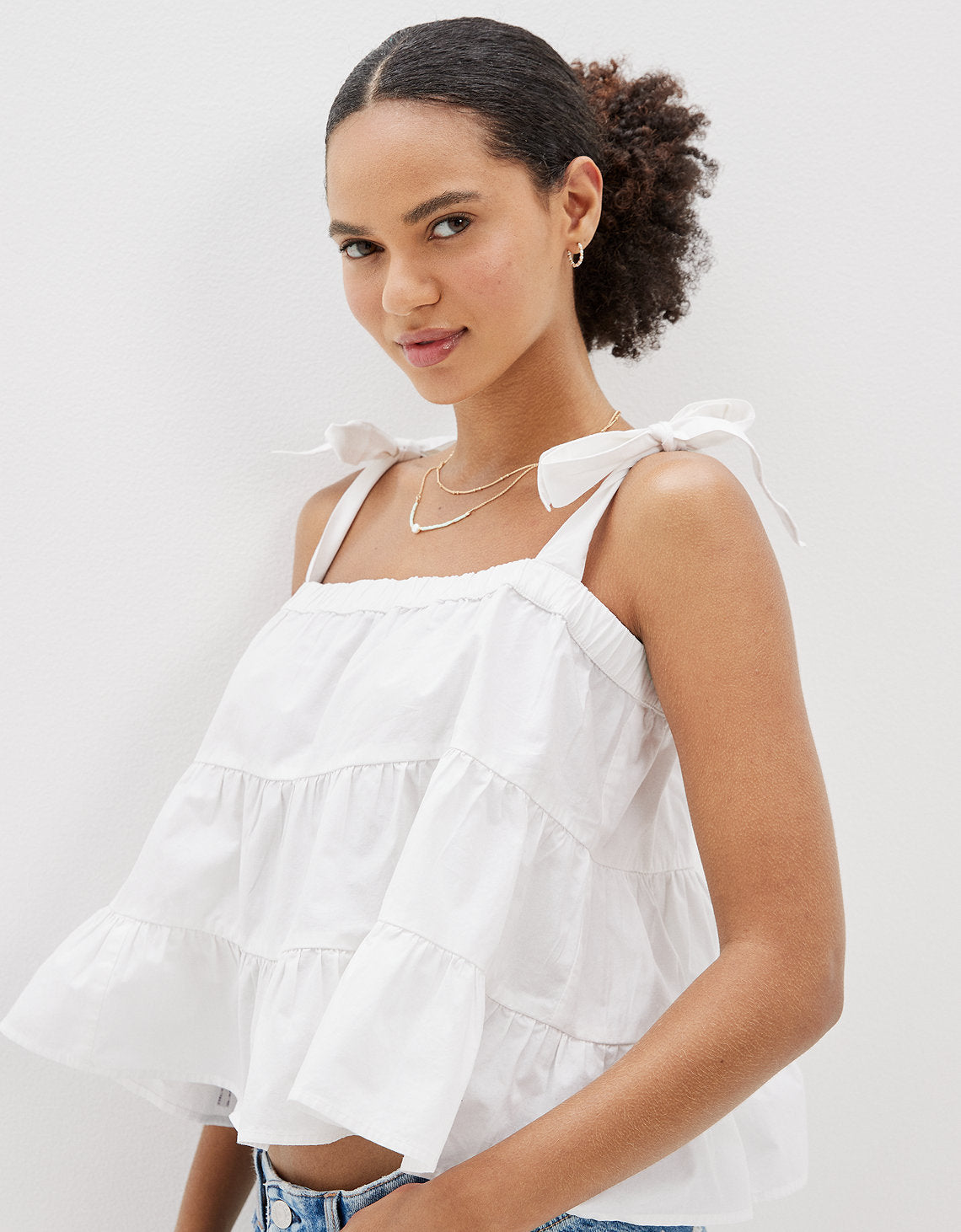 Camiseta AE sin mangas con capas - Blanco 2351_4324_100_os