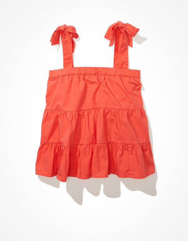 Camiseta AE sin mangas con capas - Rojo