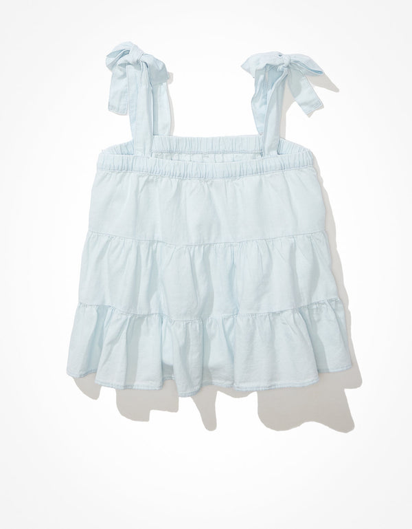Camiseta AE sin mangas con capas - Azul