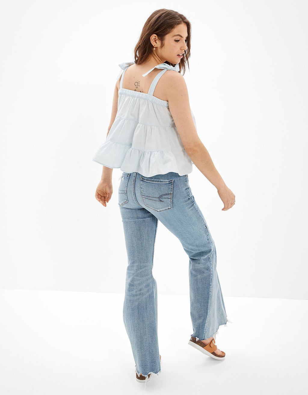 Camiseta AE sin mangas con capas - Azul 2351_4417_523_ob