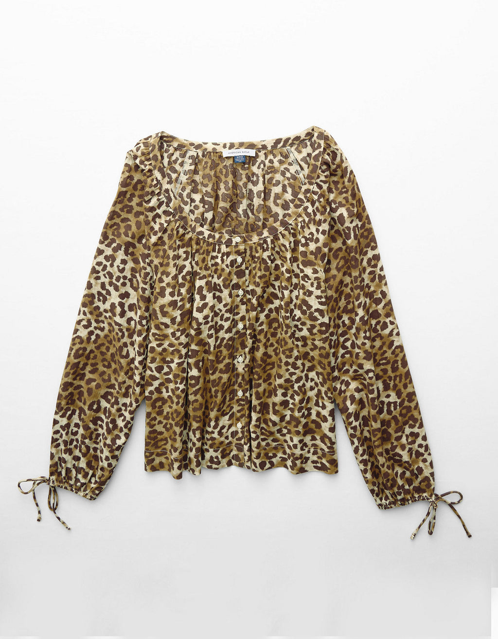 Blusa de Botones con Mangas de Lazo para Mujer - Multicolor 2351_6135_900_f
