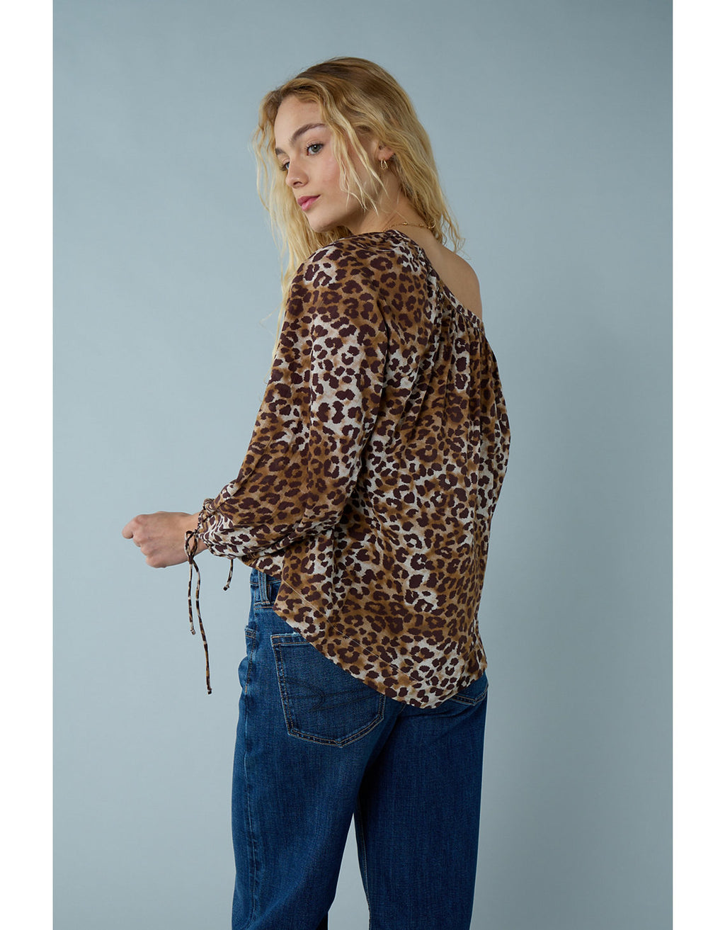 Blusa de Botones con Mangas de Lazo para Mujer - Multicolor 2351_6135_900_ob