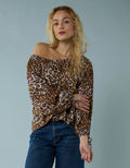 Blusa de Botones con Mangas de Lazo para Mujer - Multicolor 2351_6135_900_of