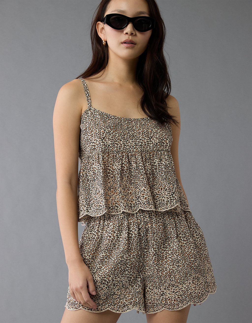 Camiseta de Tirantes con Ojales de Leopardo Ae - Multicolor 2351_6300_900_d2