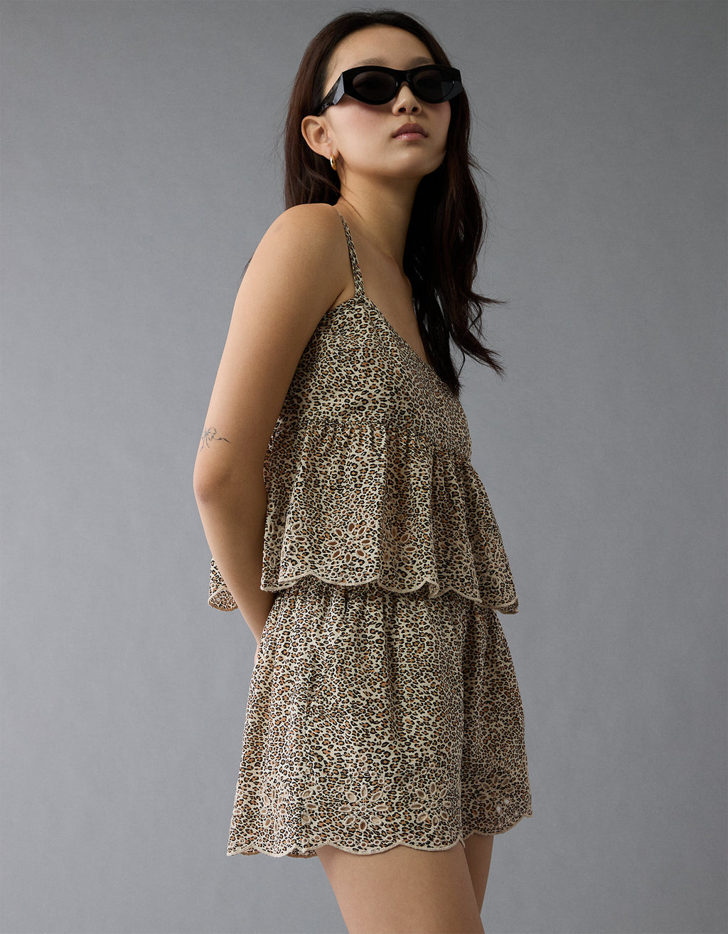 Camiseta de Tirantes con Ojales de Leopardo Ae - Multicolor 2351_6300_900_os