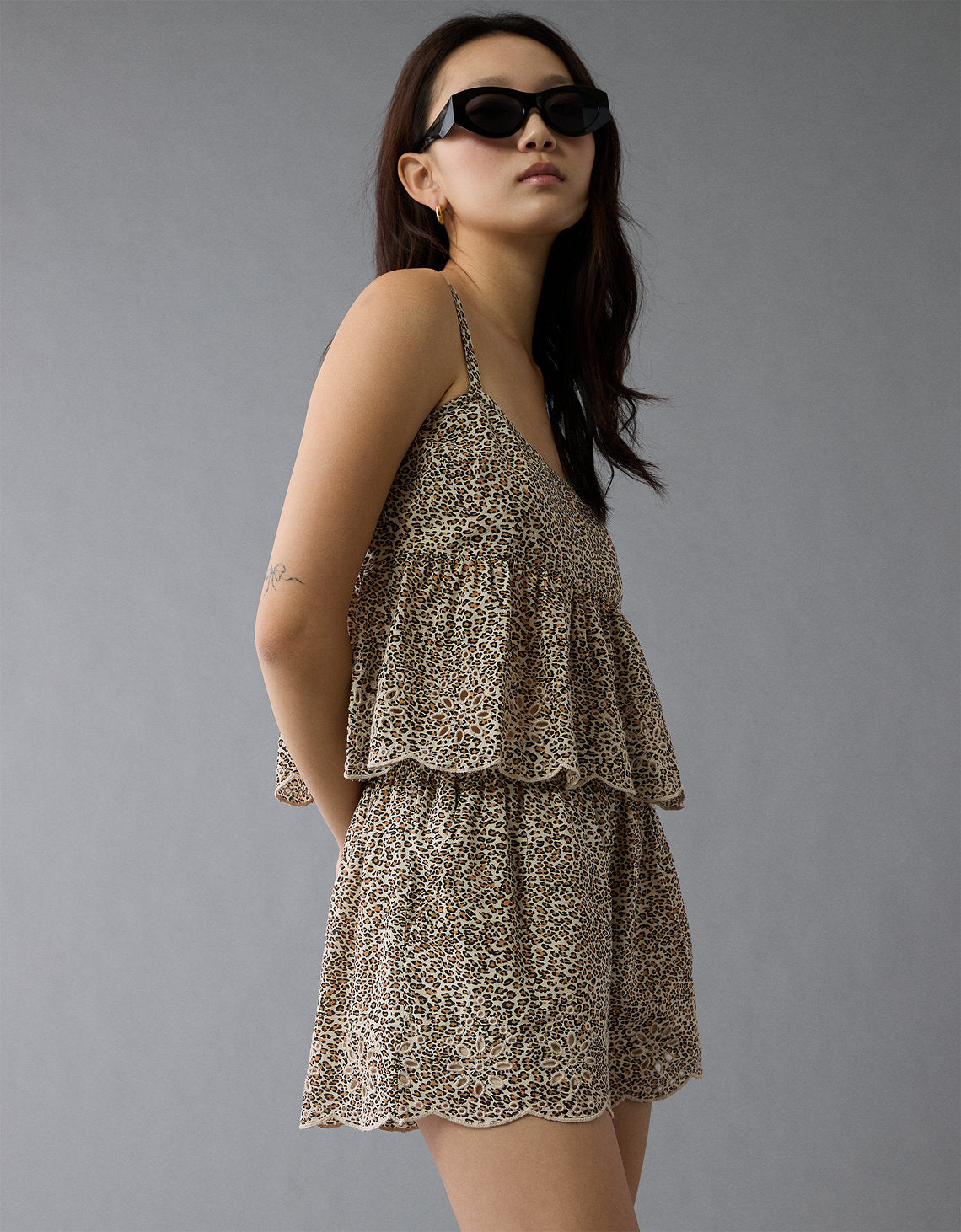 Camiseta de Tirantes con Ojales de Leopardo Ae - Multicolor 2351_6300_900_os