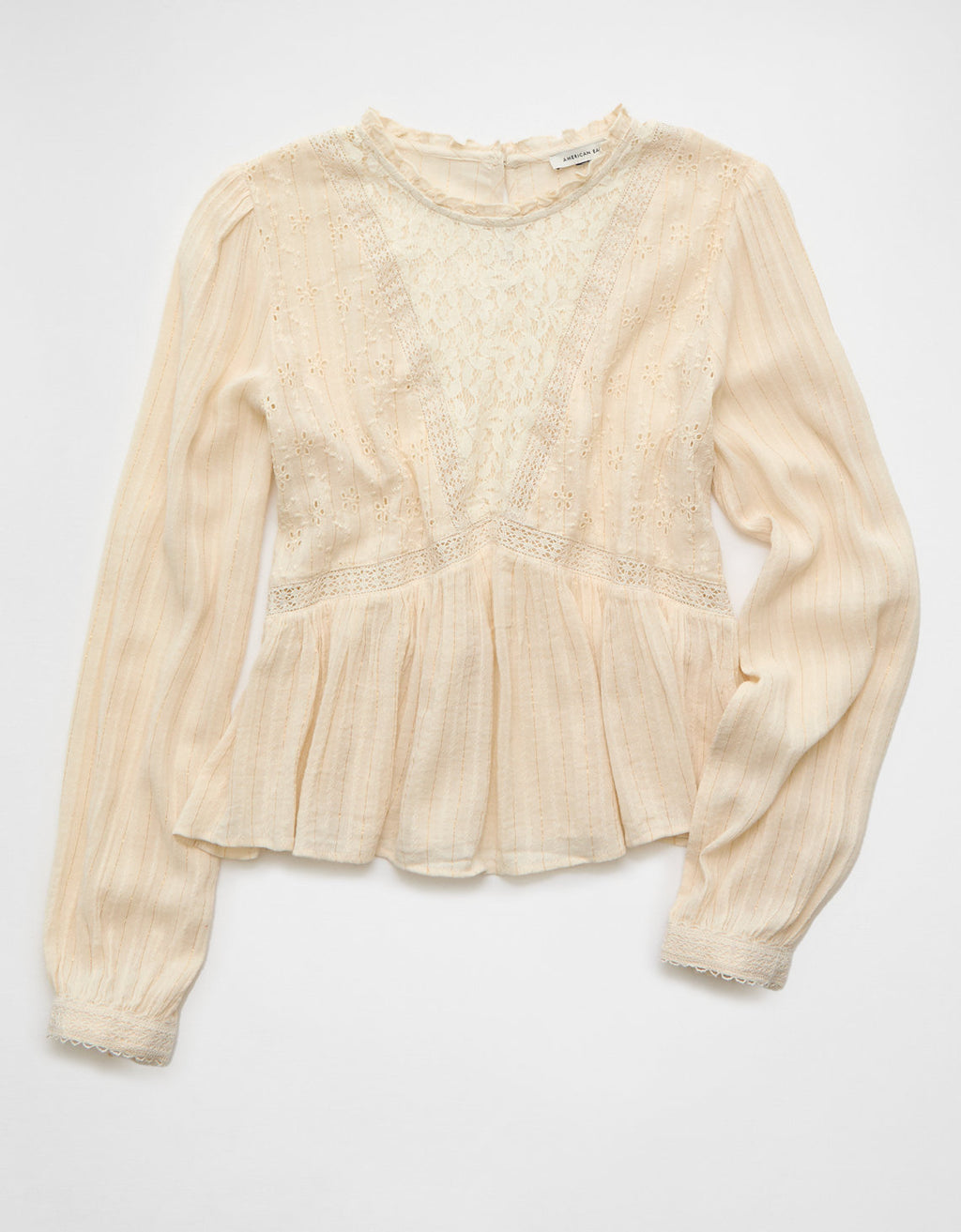 Blusa Babydoll con Cuello en V y Fruncido - Generico 2351_6496_106_f