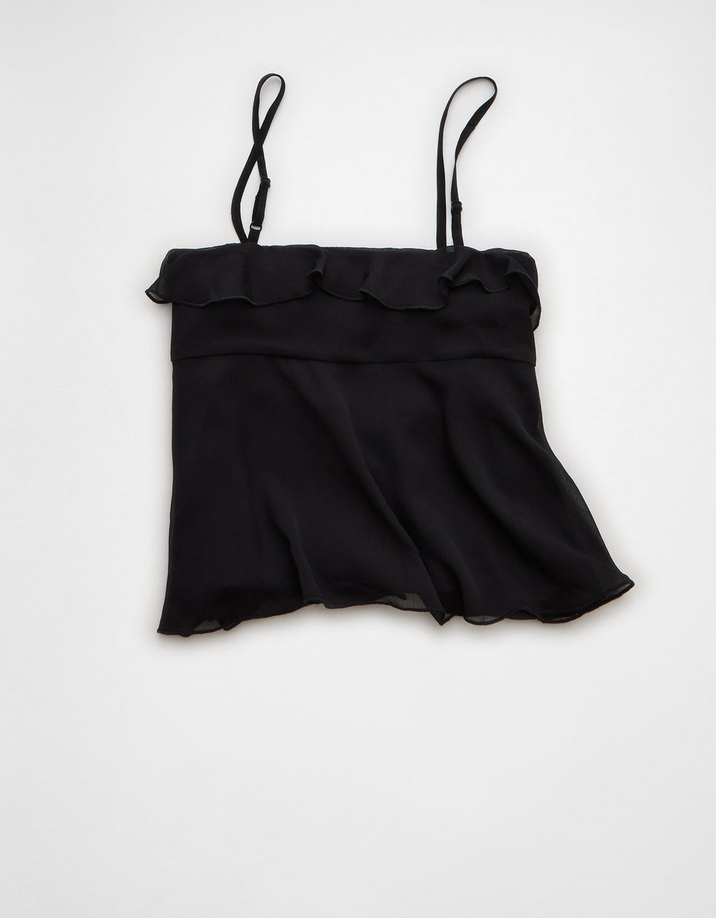 Camiseta sin mangas con volante - Negro 2351_6503_001_b