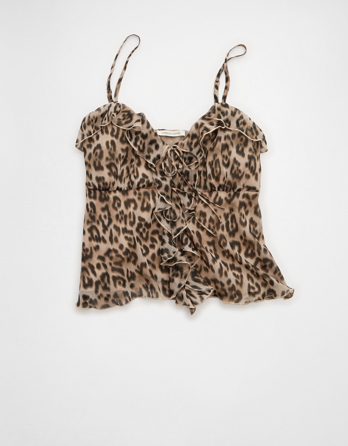 Camiseta sin mangas con volante - Café 2351_6503_200_f