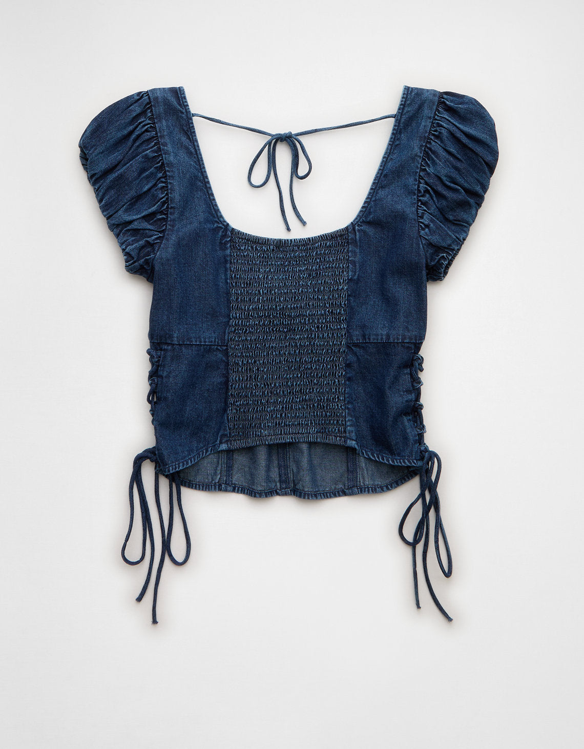 Blusa con cordones laterales. - Generico 2351_6723_896_b