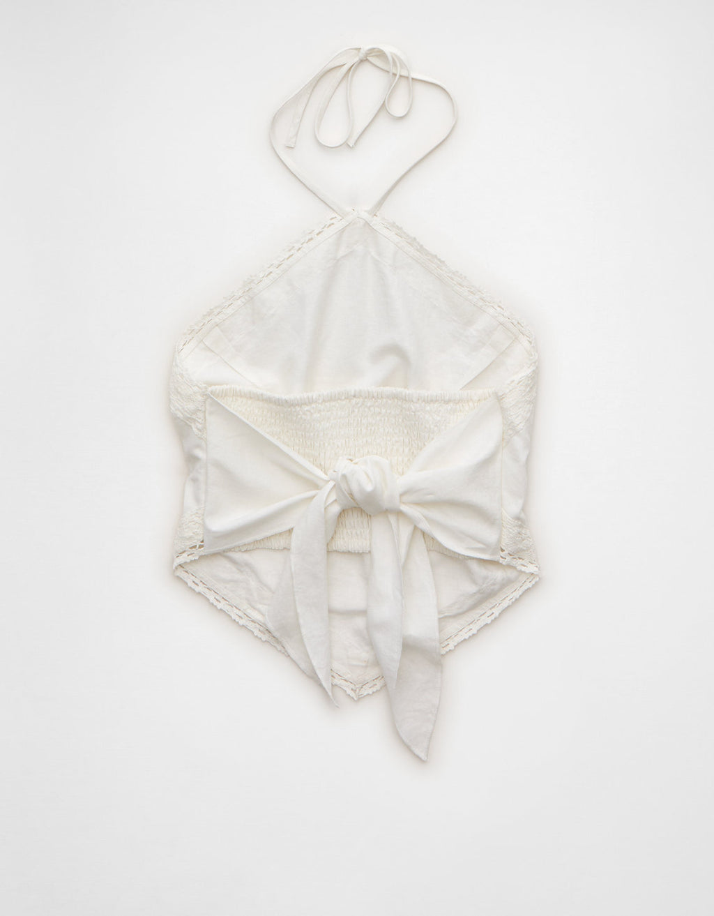 Top halter con bandana en lino Ae - Blanco 2351_6756_139_b