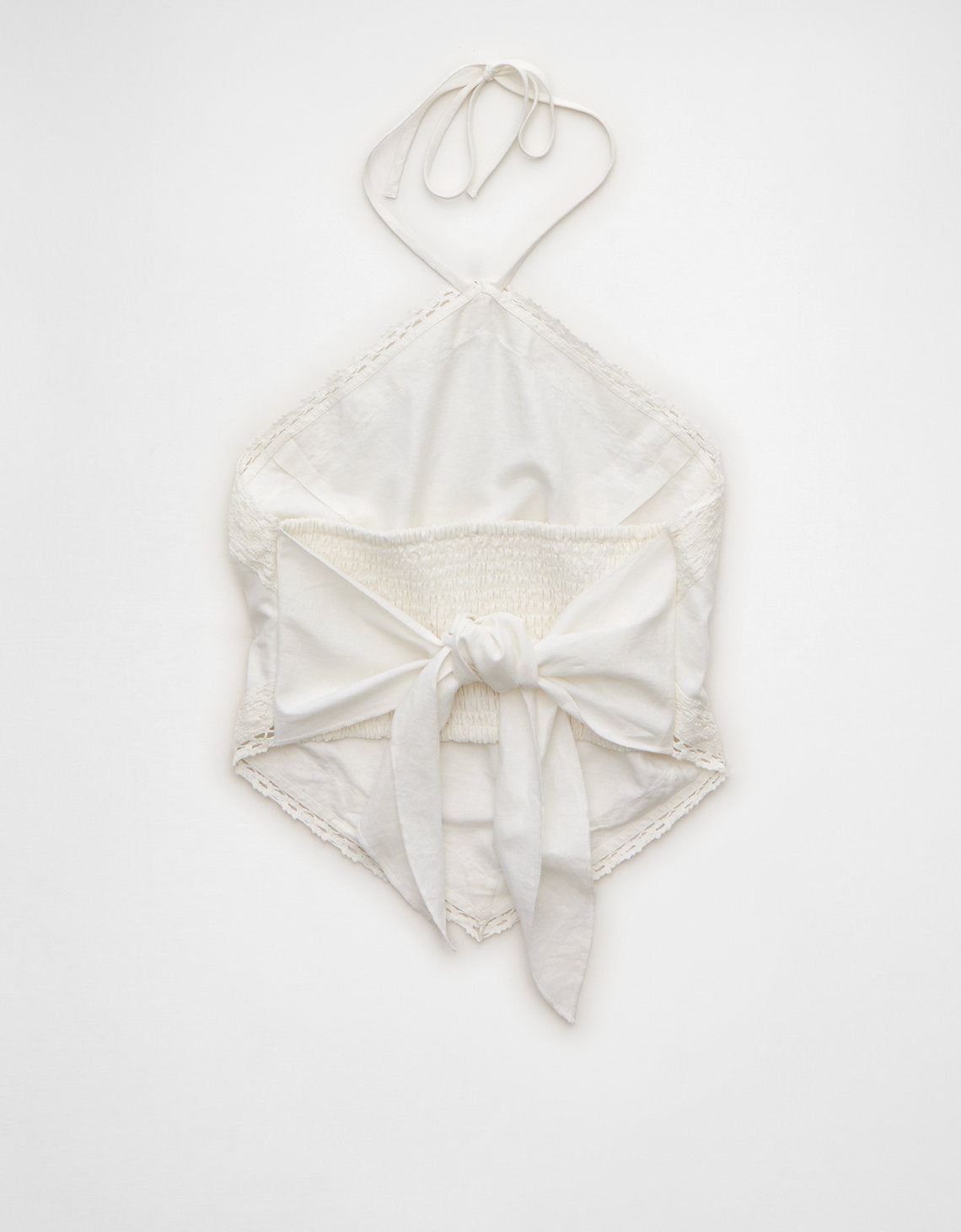 Top halter con bandana en lino Ae - Blanco 2351_6756_139_b
