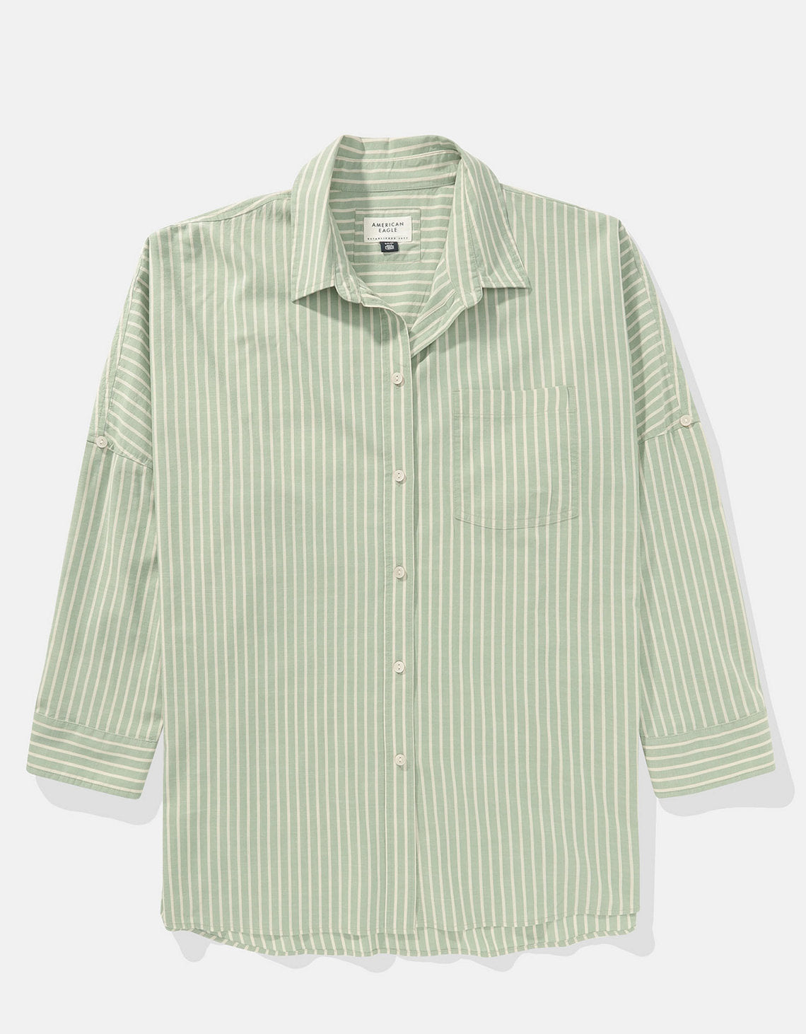 Camisa AE manga larga para mujer - Verde 2353_5223_300_f