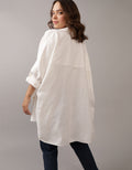 Camisa AE manga larga para mujer - Blanco 2353_5971_100_ob