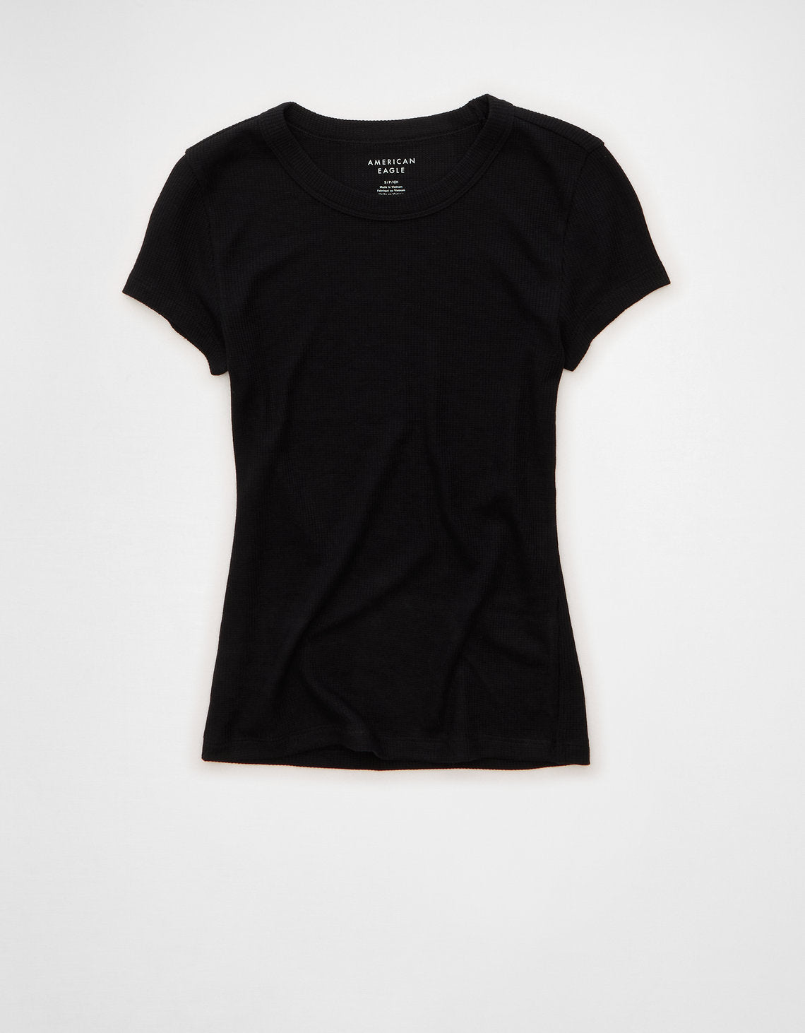 Camiseta de Gofre para Bebé - Negro 2370_1713_073_f
