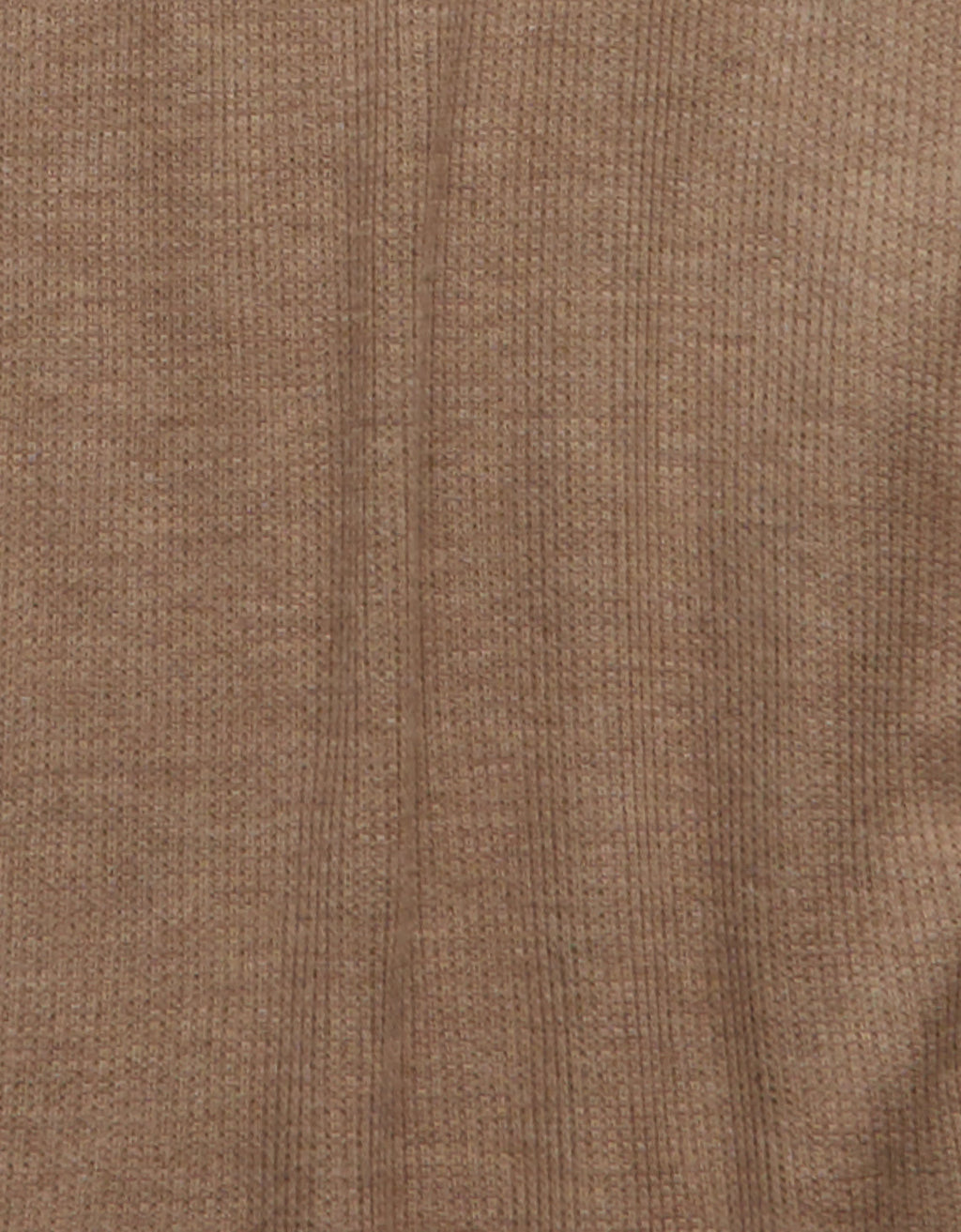 Camiseta de cuello redondo suave y sexy tipo waffle de AE - Caqui 2370_1838_972_d3