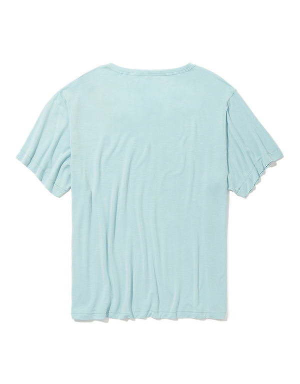 Camiseta cuello en V Ae  - Azul