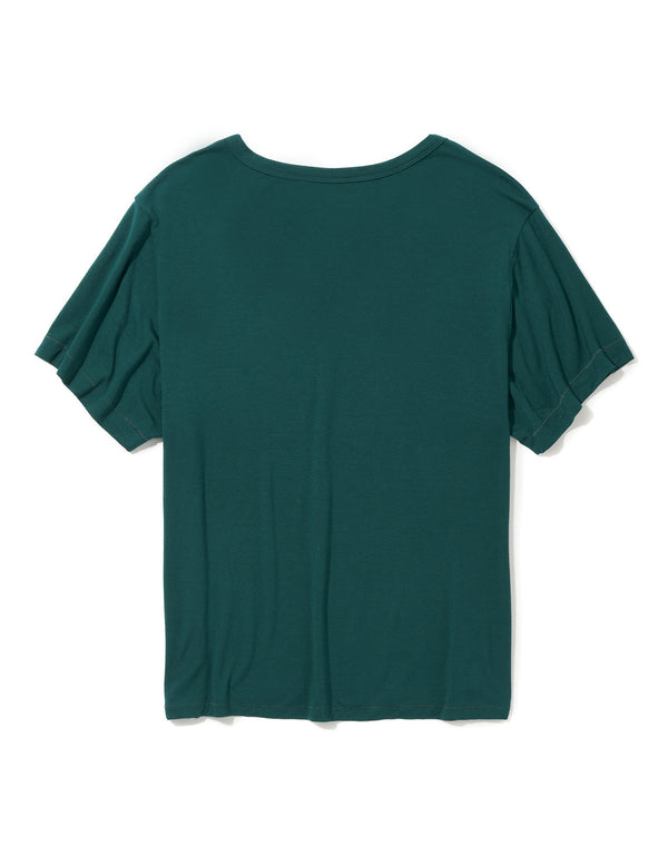 Camiseta cuello en V Ae  - Verde
