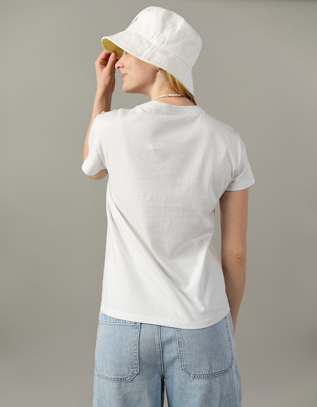 Camiseta Básica Manga Corta Mujer AE - Blanco 2370_9465_100_ob
