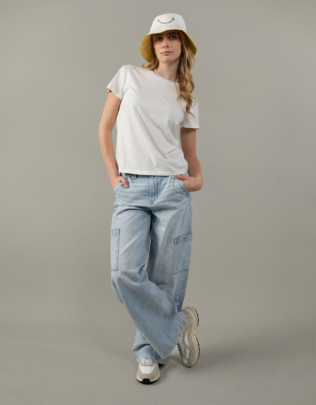 Camiseta Básica Manga Corta Mujer AE - Blanco 2370_9465_100_of