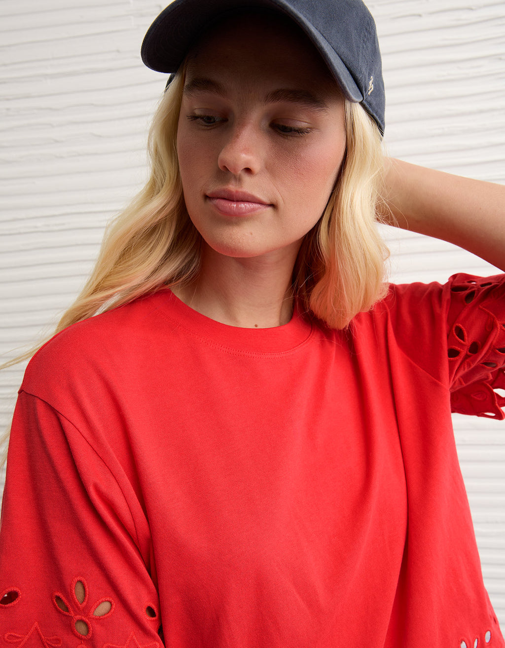 Camiseta Boxy Oversized con Ojal Ae - Generico 2372_1112_703_d2