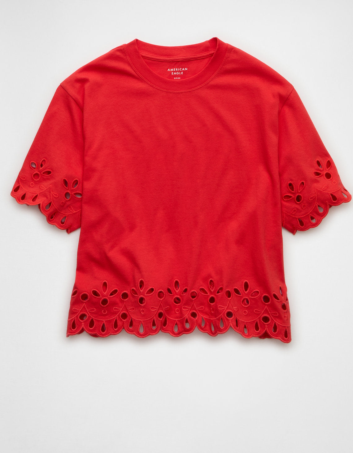 Camiseta Boxy Oversized con Ojal Ae - Generico 2372_1112_703_f