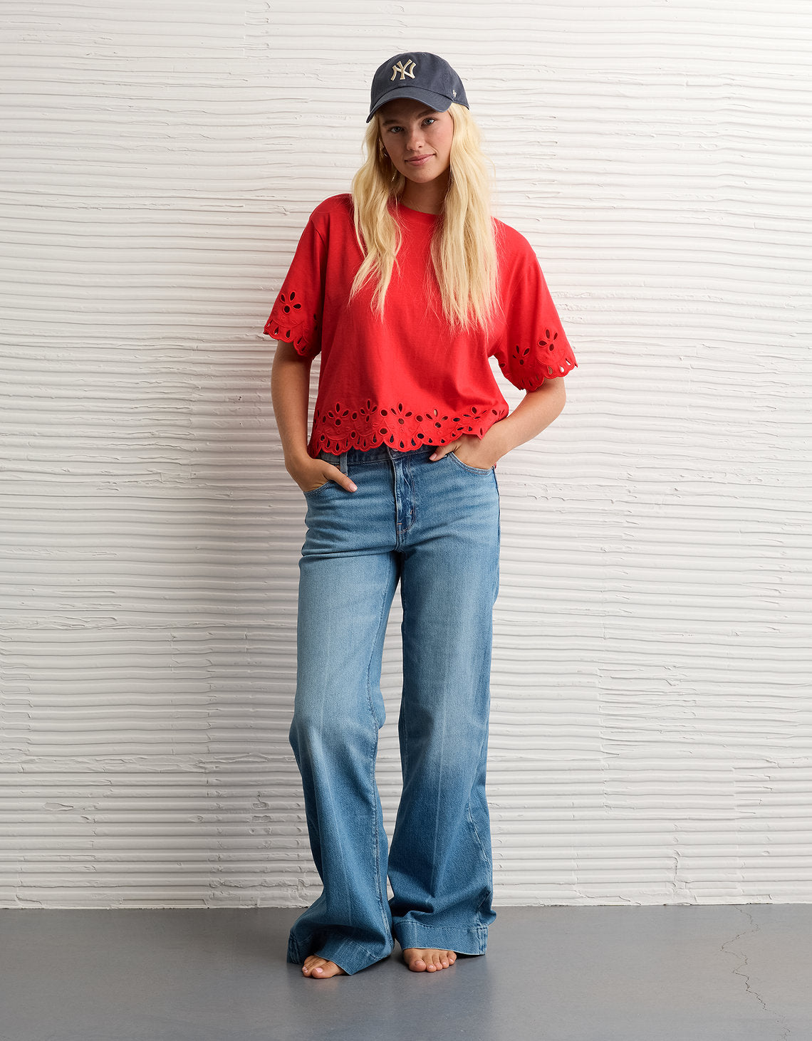 Camiseta Boxy Oversized con Ojal Ae - Generico 2372_1112_703_os