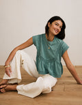 Camiseta con ribete de encaje Ae Sunchaser - Verde 2372_1604_299_of