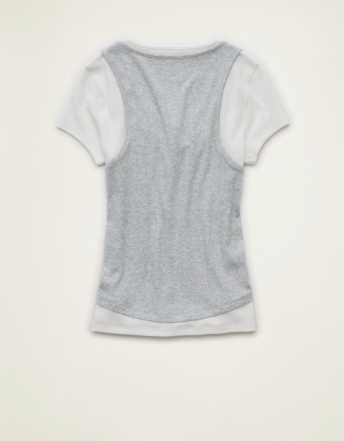 Camiseta Doblemente Bonita Ae - Gris 2372_2017_006_b
