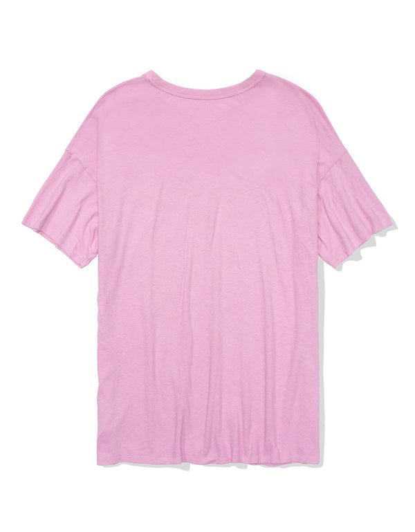 Camiseta AE oversized de cuello redondo True Tee - Morado